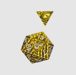 Dungeons & Dragons Premium Metal 7 Dice Set Dragon Scale Gold - FNRL10978
