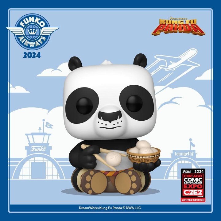 Funko POP! DreamWorks Kung Fu Panda - Po #1526 Supersized Figure (C2E2 2024 Exclusive)