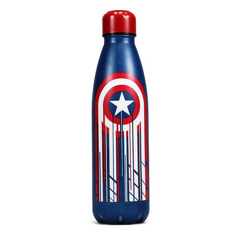 Marvel Water Bottle Captain America (Metal) - HMB-WTRBMV13
