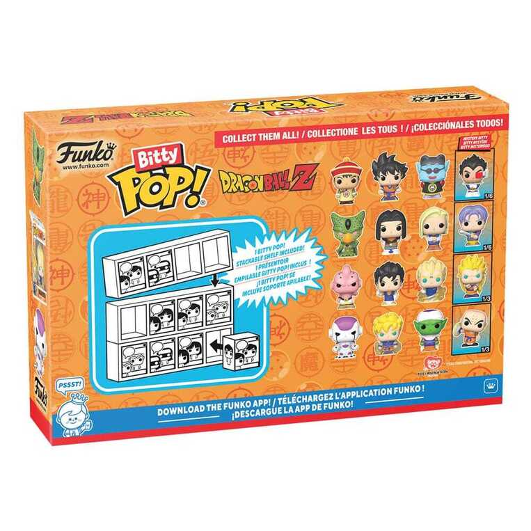 Funko Bitty POP! Dragon Ball - Frieza, Super Saiyan Son Goku, Piccolo & Chase Mystery 4-Pack Figures
