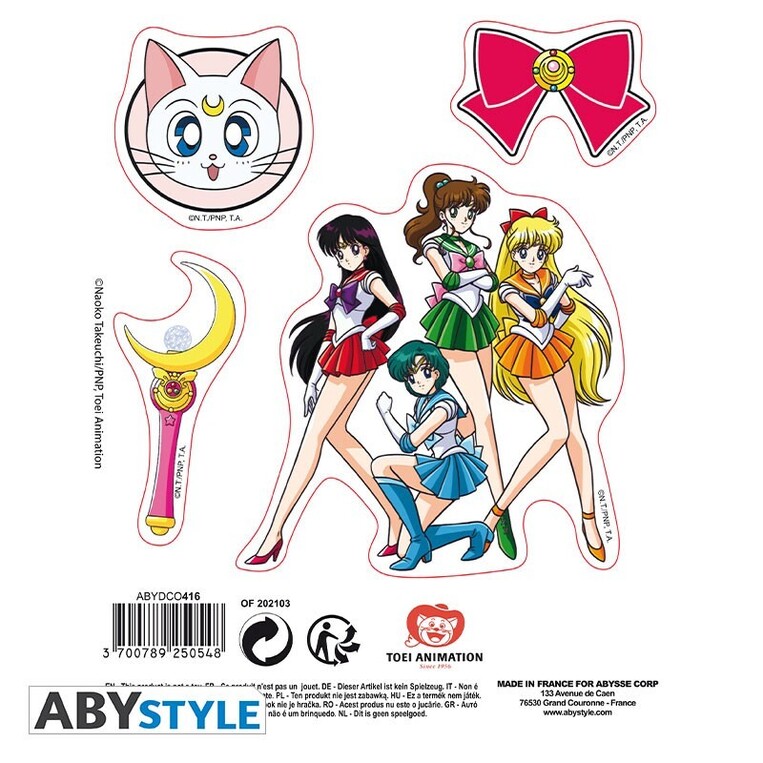 Sailor Moon -Stickers - 16x11cm/ 2 Sheets - Sailor Moon X5 - ABYDCO416