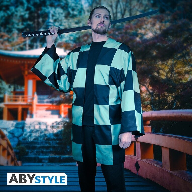 Demon Slayer Jacket Replica - Tanjiro’s Haori - ABYROL041- One Size