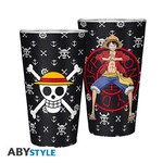 One Piece Large Glass 400ml Luffy - ABYVER167