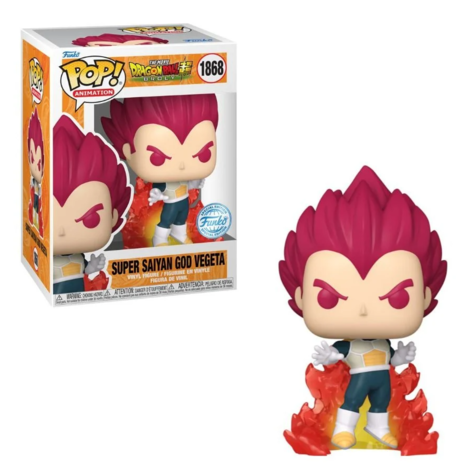 Funko POP! Dragon Ball - Super Saiyan God Vegeta #1868 (Exclusive Figure)
