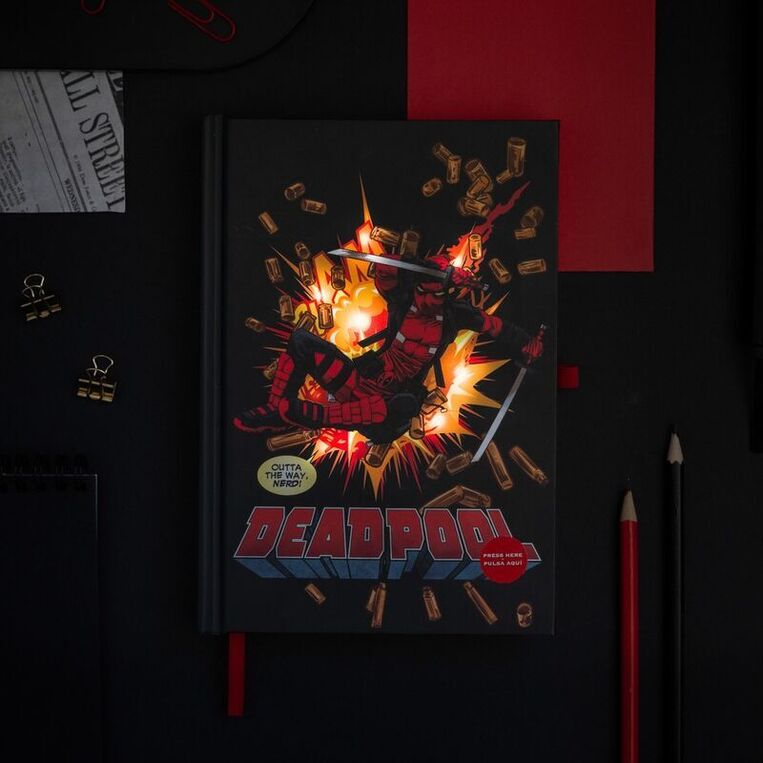 Marvel Deadpool A5 Premium Led Notebook - YCW240330