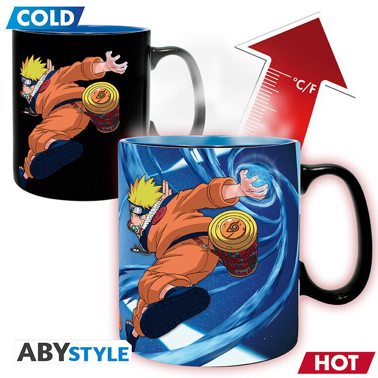 Naruto - Mug Heat Change - 460 ml- Naruto & Sasuke - ABYMUGA500