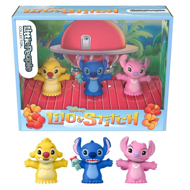 Disney Lilo & Stitch Little People Collector Mini Figure 3-Pack Stitch & The Cousins 7cm - JKR73
