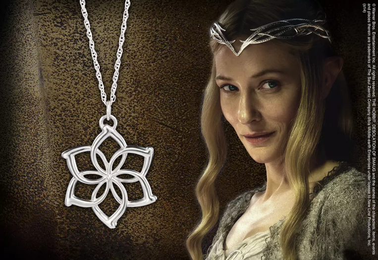 Lord Of The Rings Galadriel Flower Necklace (Sterling silver)  - NN1528