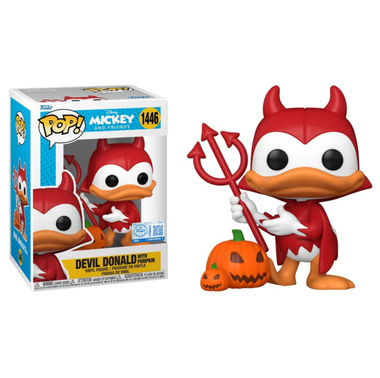 Funko POP! Mickey and Friends - Devil Donald with Pumpkin #1446 (Exclusive) Figure 