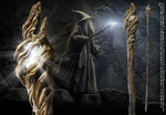 Lord of the Rings (The Hobbit) GANDALF Illuminating Staff - NN1247