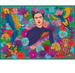 Ravensburger Puzzle: Frida Khalo's Pradise Parrot, Monkey and Blooms 1000pcs - 12001475 