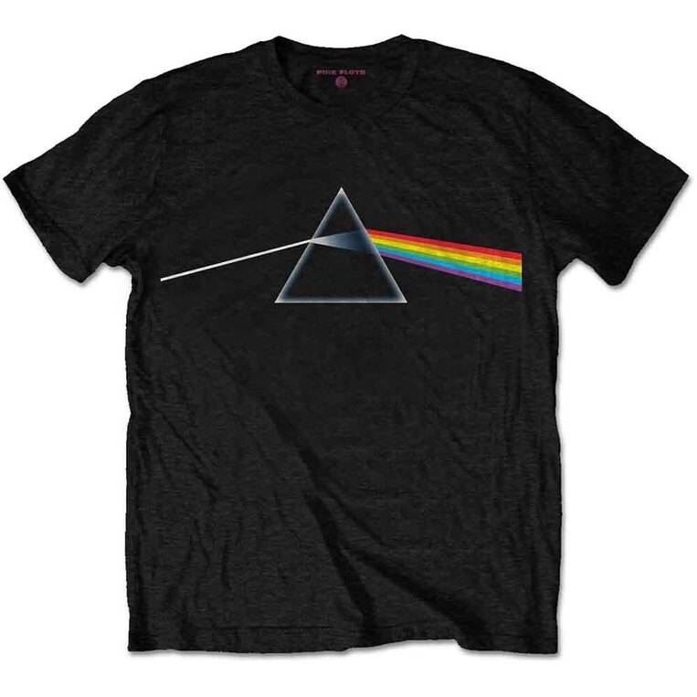 Pink Floyd Unisex T-Shirt: Dark Side of the Moon Album (Black) - PFTEE145MB- L