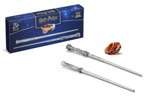 Harry Potter Anniversary Sorcerers Stone and Wand Set - NN8025