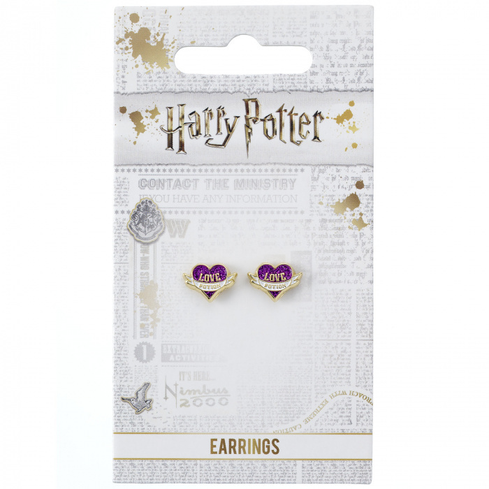 Harry Potter Gold Plated Love Potion Stud Earrings - EWES0053