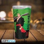 One Piece Large Glass 400ml Zoro - ABYVER297