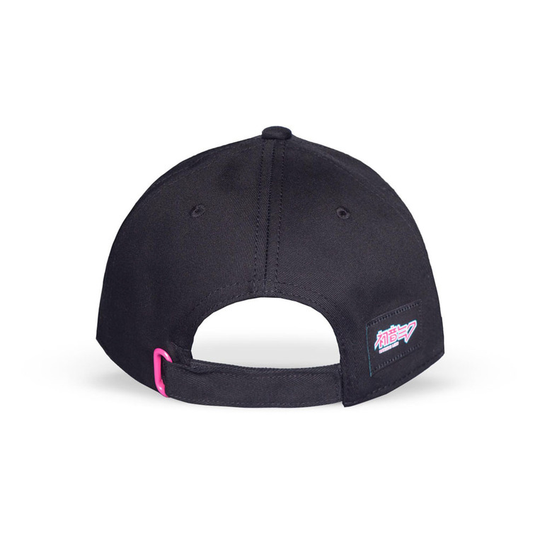Hatsune Miku Curved Bill Cap Logo (black) - BA212447HMK
