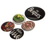The Beatles (White) Badge Pack Set (Pack Of 5) - BP80476